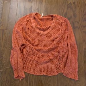 Free people orange sweater